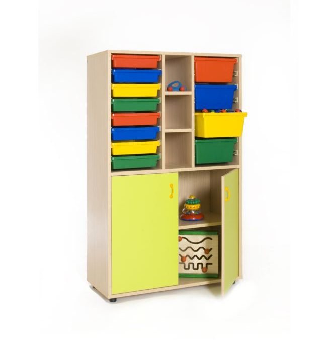 600316-Mueble medio armario y cubetero
