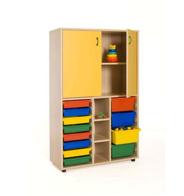 600317-Mueble medio cubetero y armario