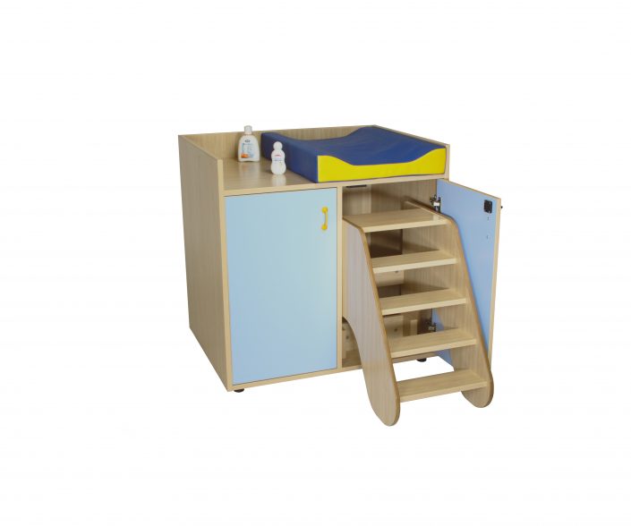 600708-Mueble cambiador con escalera giratoria (2 puertas)(1)