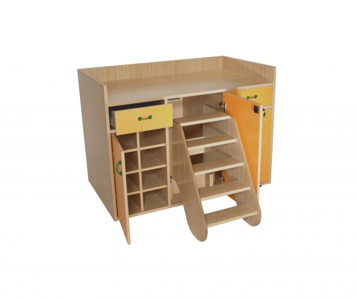 600709-Mueble cambiador con escalera giratoria (3 puertas)(1)