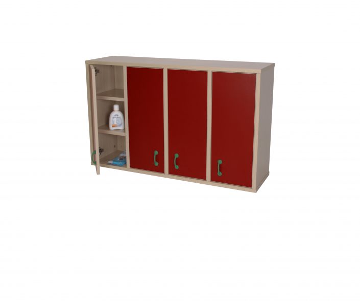 600713-Mueble casillero 12 casillas con puerta