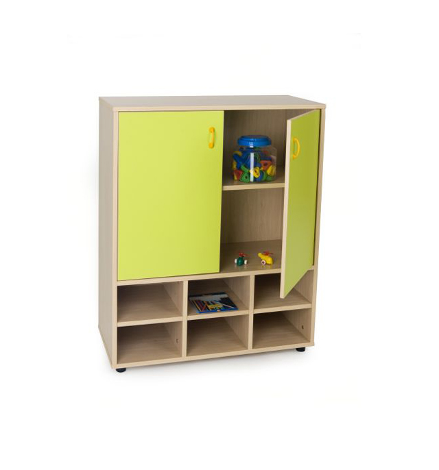 600810-Mueble intermedio casillero y armario