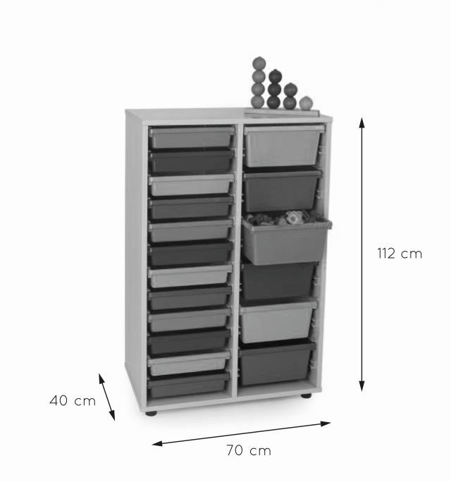 600815-Mueble intermedio cubetero 2 columnas 700