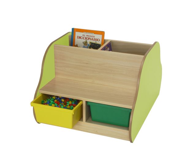 602108-Banco librería doble 4 niños