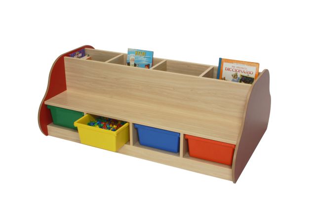 602109-Banco librería doble 8 niñoS